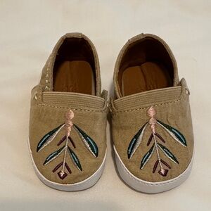 Frye Embroidered Tan Kids Shoes